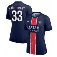 Maglia Calcio Paris Saint-Germain Warren Zaire-Emery #33 Prima Divisa Donna 2024-25 Manica Corta